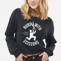 Runs With Scissors Cropped Pullover Crew