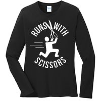 Runs With Scissors Ladies Long Sleeve Shirt