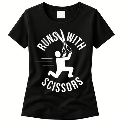Runs With Scissors Womens T-Shirt