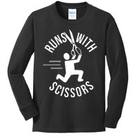 Runs With Scissors Kids Long Sleeve Shirt