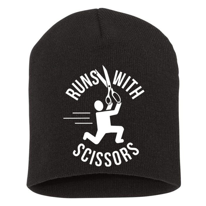 Runs With Scissors Short Acrylic Beanie