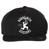 Runs With Scissors Wool Snapback Cap