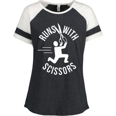 Runs With Scissors Enza Ladies Jersey Colorblock Tee