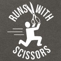Runs With Scissors Cotton Canvas Backpack