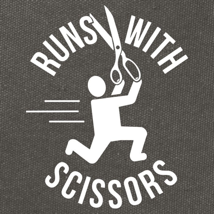 Runs With Scissors Cotton Canvas Backpack