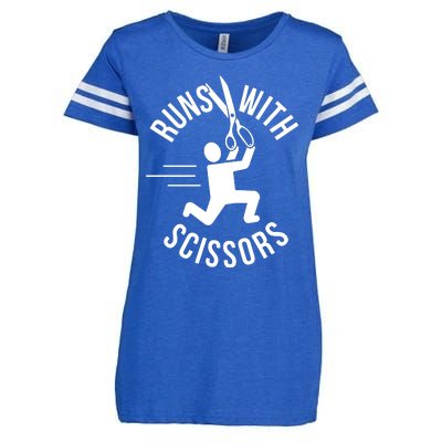 Runs With Scissors Enza Ladies Jersey Football T-Shirt