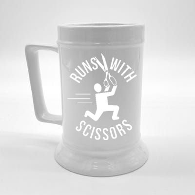 Runs With Scissors Beer Stein