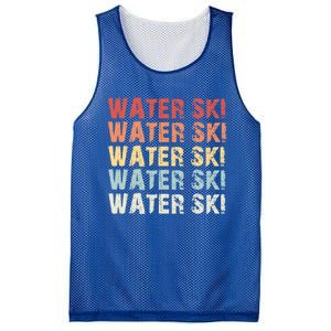 Retro Water Ski Lover Gift Waterski Love Funny Gift Skiing Gift Mesh Reversible Basketball Jersey Tank