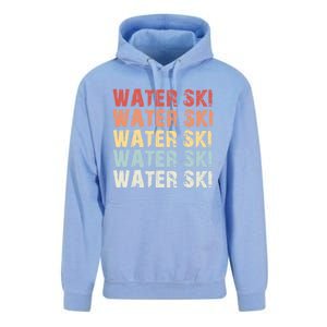 Retro Water Ski Lover Gift Waterski Love Funny Gift Skiing Gift Unisex Surf Hoodie