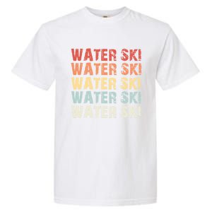 Retro Water Ski Lover Gift Waterski Love Funny Gift Skiing Gift Garment-Dyed Heavyweight T-Shirt