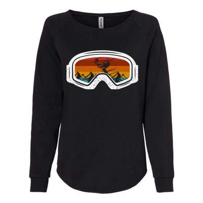 Retro Winter Ski Goggles Snowboard Goggles Gift Womens California Wash Sweatshirt