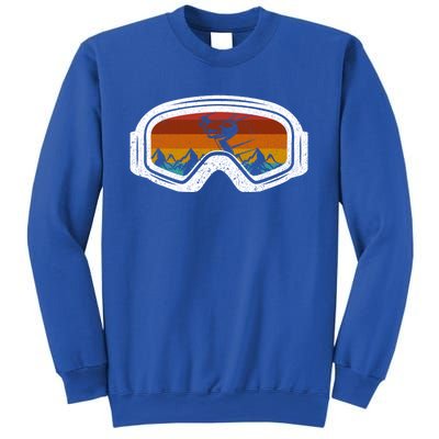 Retro Winter Ski Goggles Snowboard Goggles Gift Sweatshirt