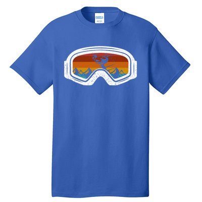 Retro Winter Ski Goggles Snowboard Goggles Gift Tall T-Shirt