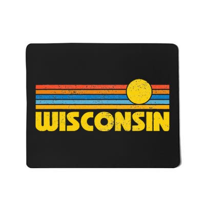 Retro Wisconsin Sunset Vintage Throwback Mousepad