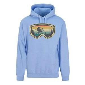 Retro Winter Ski Goggles Mountain Snow Skiing Vacation Gift Unisex Surf Hoodie