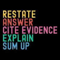 Races Writing Strategy Funny Text Evidence English Teacher Cooling Performance Crew T-Shirt