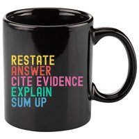 Races Writing Strategy Funny Text Evidence English Teacher 11oz C Handle Ceramic Mug