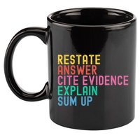 Races Writing Strategy Funny Text Evidence English Teacher 11oz C Handle Ceramic Mug