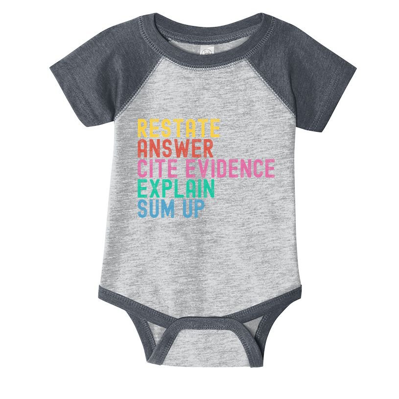 Races Writing Strategy Funny Text Evidence English Teacher Infant Baby Jersey Bodysuit