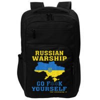 Russian War Ship Go F Yourself Impact Tech Backpack