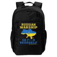 Russian War Ship Go F Yourself Daily Commute Backpack