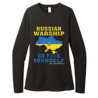 Russian War Ship Go F Yourself Womens CVC Long Sleeve Shirt