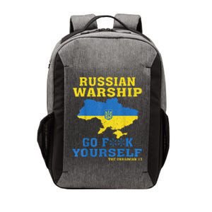 Russian War Ship Go F Yourself Vector Backpack