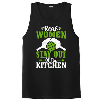 Real Women Stay Out Of The Kitchen Pickleball Gift For Pickleball Player PosiCharge Competitor Tank