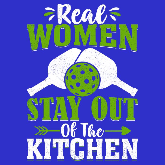 Real Women Stay Out Of The Kitchen Pickleball Gift For Pickleball Player 16 in Basic Backpack