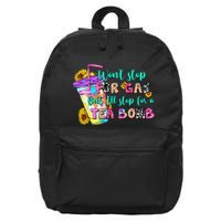 Retro WonT Stop For Gas But ILl Stop For A Tea Bomb 16 in Basic Backpack