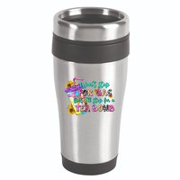 Retro WonT Stop For Gas But ILl Stop For A Tea Bomb 16oz Travel Tumbler