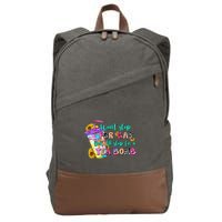 Retro WonT Stop For Gas But ILl Stop For A Tea Bomb Cotton Canvas Backpack