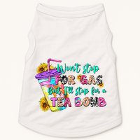 Retro WonT Stop For Gas But ILl Stop For A Tea Bomb Doggie Tank