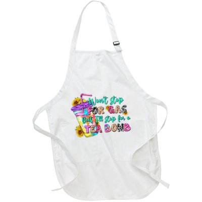 Retro WonT Stop For Gas But ILl Stop For A Tea Bomb Apron