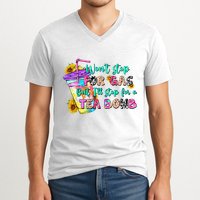 Retro WonT Stop For Gas But ILl Stop For A Tea Bomb V-Neck T-Shirt