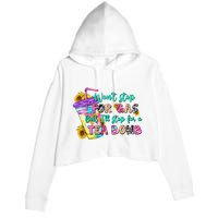 Retro WonT Stop For Gas But ILl Stop For A Tea Bomb Crop Fleece Hoodie