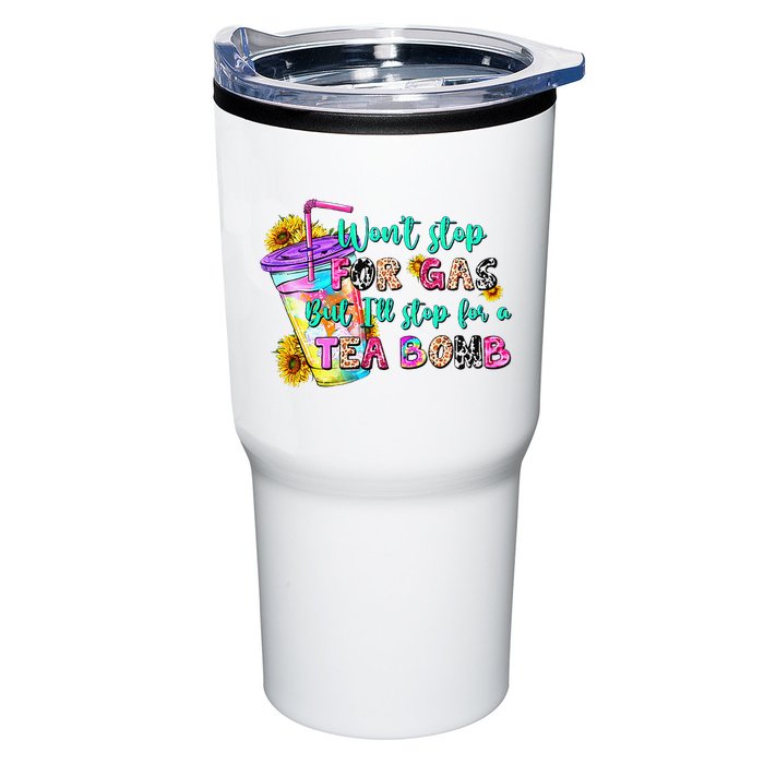 Retro WonT Stop For Gas But ILl Stop For A Tea Bomb Tumbler