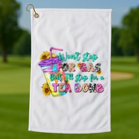 Retro WonT Stop For Gas But ILl Stop For A Tea Bomb Golf Towel