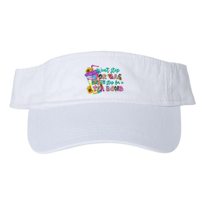 Retro WonT Stop For Gas But ILl Stop For A Tea Bomb Visor