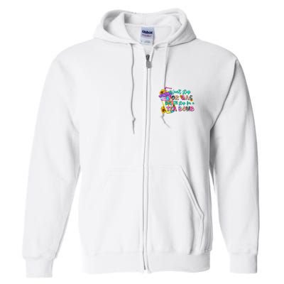 Retro WonT Stop For Gas But ILl Stop For A Tea Bomb Full Zip Hoodie