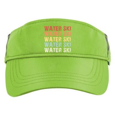 Retro Water Ski Lover Gift Waterski Love Funny Gift Skiing Gift Adult Drive Performance Visor