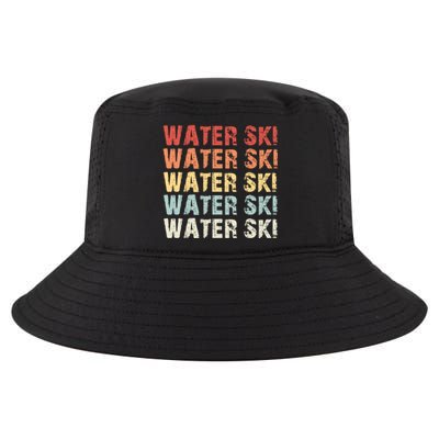 Retro Water Ski Lover Gift Waterski Love Funny Gift Skiing Gift Cool Comfort Performance Bucket Hat