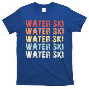 Retro Water Ski Lover Gift Waterski Love Funny Gift Skiing Gift T-Shirt