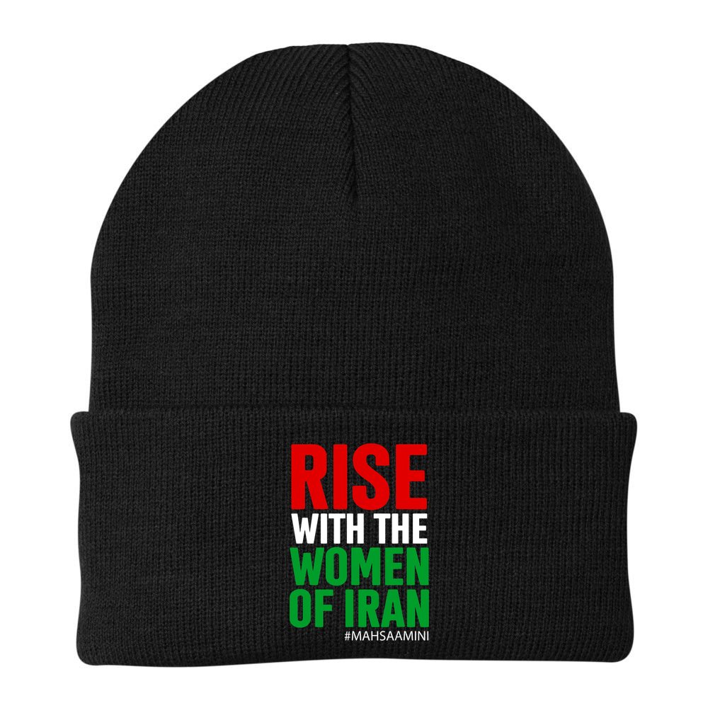 RISE WITH THE WOMEN OF IRAN Women Life Freedom Stand With Women Beanie