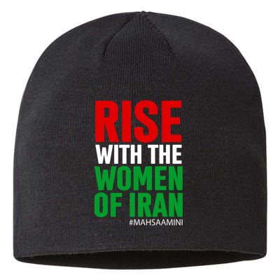 RISE WITH THE WOMEN OF IRAN Women Life Freedom Stand With Women Sustainable Beanie