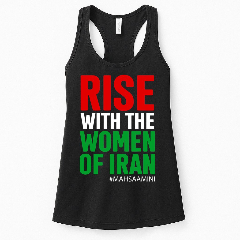 RISE WITH THE WOMEN OF IRAN Women Life Freedom Stand With Women Womens Tank Top