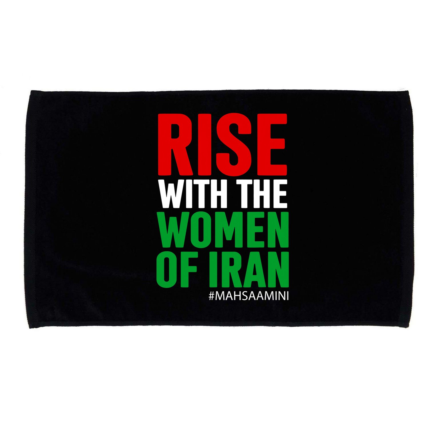 RISE WITH THE WOMEN OF IRAN Women Life Freedom Stand With Women Microfiber Hand Towel