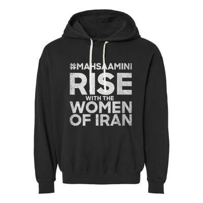 RISE WITH THE WOMEN OF IRAN #Mahsaamini Garment-Dyed Fleece Hoodie