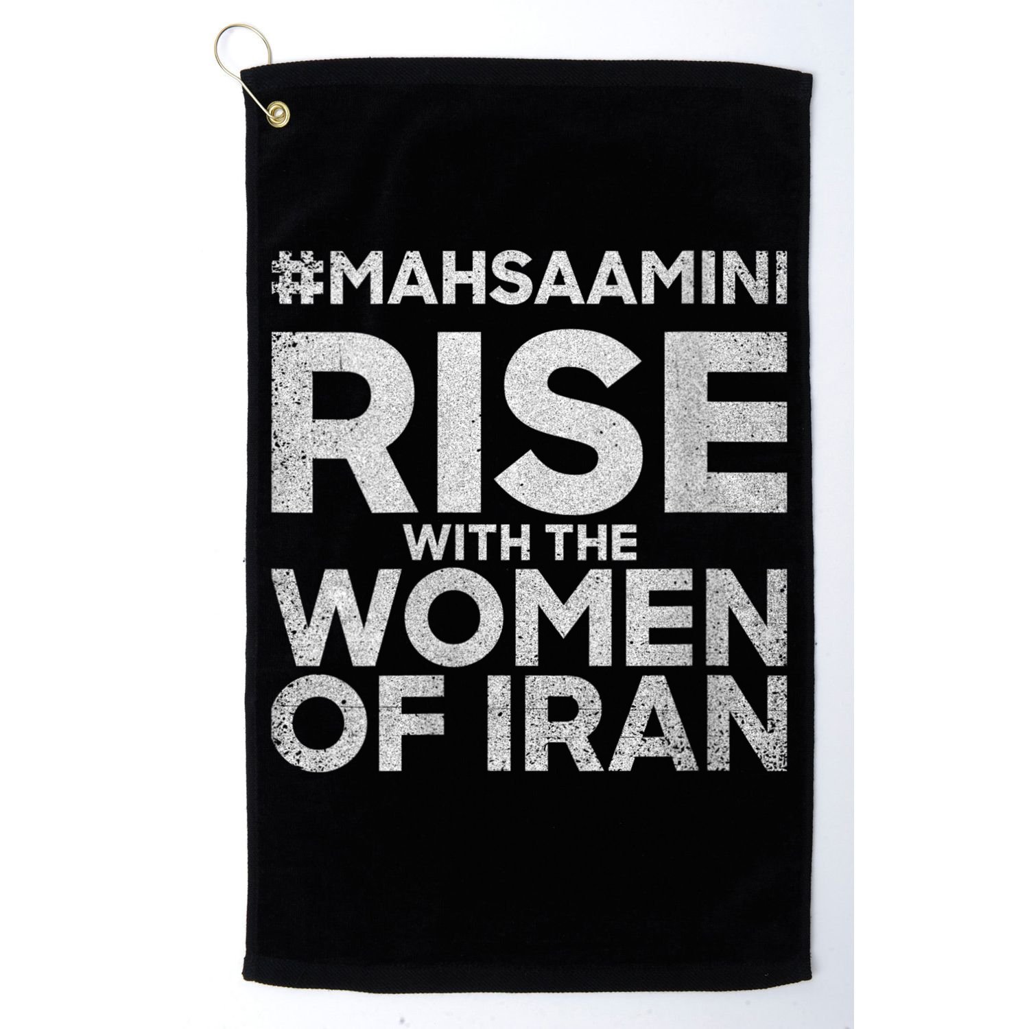 RISE WITH THE WOMEN OF IRAN #Mahsaamini Golf Towel