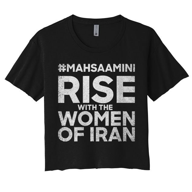 RISE WITH THE WOMEN OF IRAN #Mahsaamini Crop Top